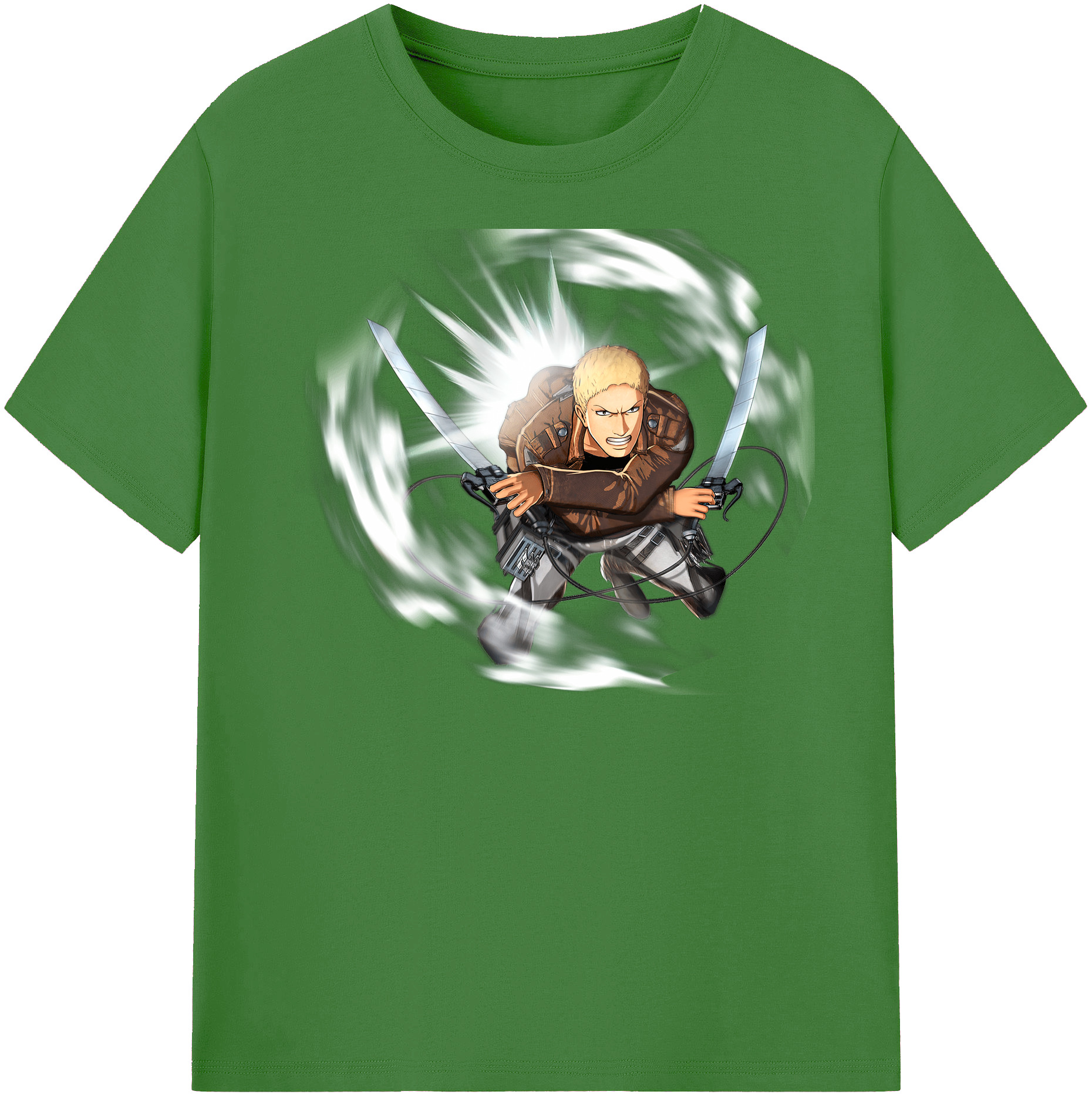 （画像用） 進撃の巨人 ライナー・ブラウン Attack on Titan Reiner Braun レディースカジュアルプリントTシャツ（綿100％）